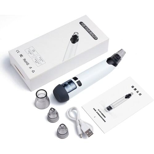 Blackhead Remover Vacuum Facial Pore Cleanser Electric Pimple Extractor Kit USB Rechargeable Blackhead Suction Tool