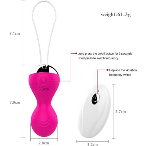 Vaginal Balls Sex Toy for Women Ball Female Vagina Tighten Massage Exercise Wireless Remote Control Vibrating Egg Sex Toys