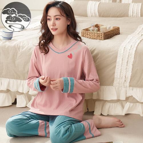 Summer Autumn pajamas Japanese Pyjamas Sleepwear Cotton Women Pijamas Short Sleeve Homewear Anime Nightgown Party