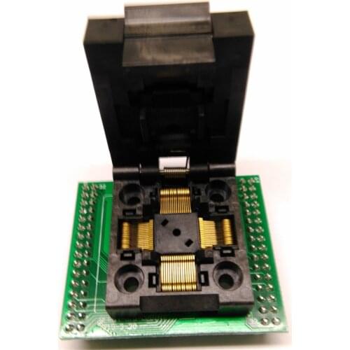 QFP64 Burn-in Socket TQFP64 to DIP64 Test Socket 0.5 Spacing Direct Programming Socket