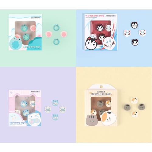 Frog Fox Game Cat Thumb Stick Grip Cap Joystick Protective Cover For Nintendo Switch NS Lite Joy-con Controller Thumbstick Case