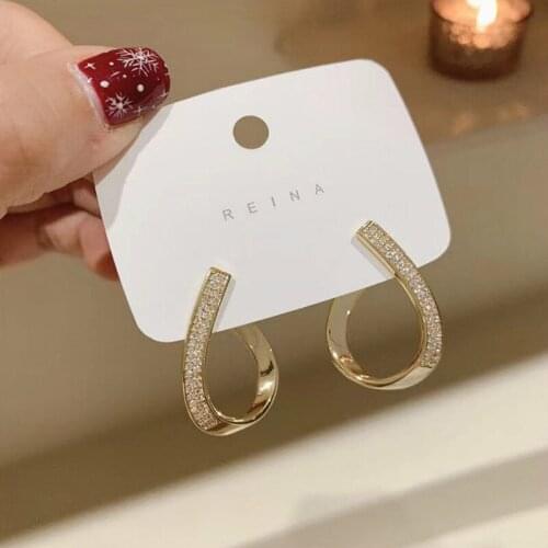 2021 New Arrival Fashion Drop Earrings Zeojrlly Metal Classic Women Dangle Earrings Simple Elegant Female Jewelry