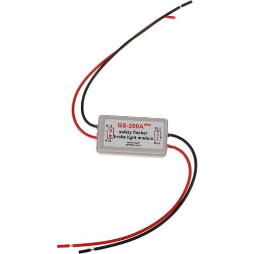 1Pcs 10-30V Vehicle GS-200A Led Flash Strobe Controller Flasher Module Auto Led Stop Light Lamp