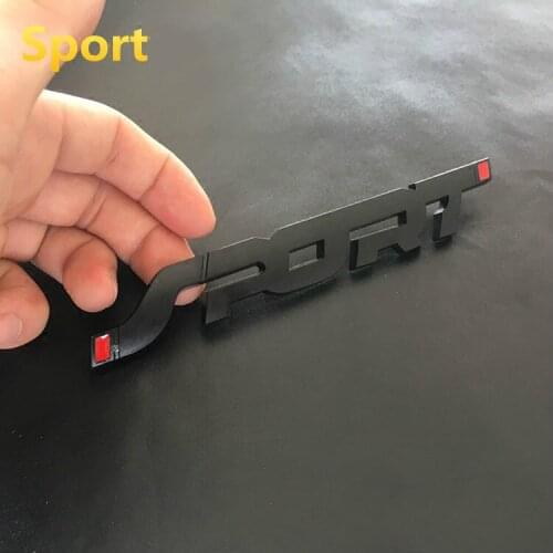 1 Pcs 3D Metal Car Stickers Sport Word Letter Logo Emblem Badge Decal Sticker Trunk Badge Decal Sport Car Styling