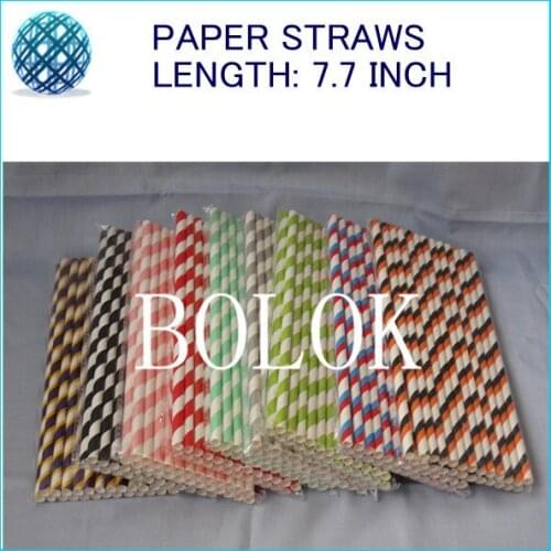 2000pcs/lot chevron paper straws,color paper straws for party favor