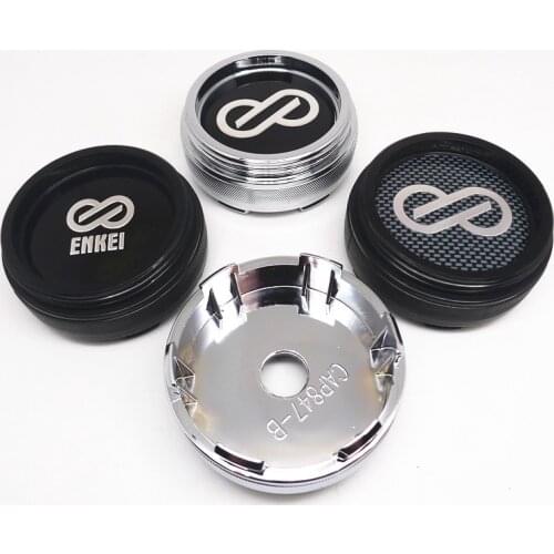 4pcs Enkei 60mm Wheel Center Caps Hub Car RimsHubcaps Cover Emblem Badge Auto Styling Accessories