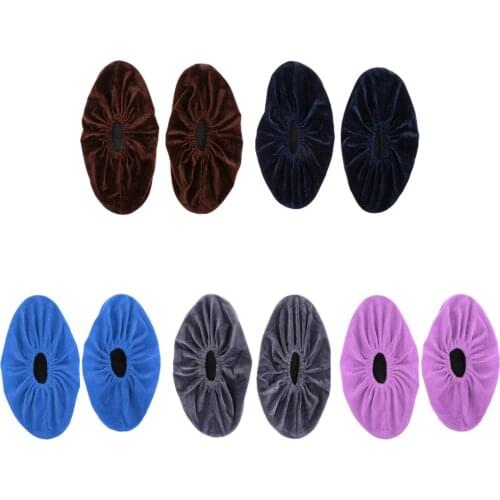 5 Pairs Premium Cycling Shoe Covers Reusable Washable Anti-Slip Overshoes for Household Office and Outdoor Sports
