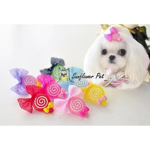Pet Cats Grooming Accessories Clips DIY handmade pet dog cat Hair bow Hairpin headband Accessories