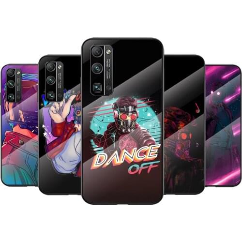 Tempered Glass Cover Fashion Marvel Star For Huawei Honor 30 20 10 9X 8X Pro Plus Lite Shockproof Shell Phone Case