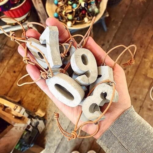 Digital silicone mold Concrete number molds silicone concrete figure mold Alphabet concrete Molds