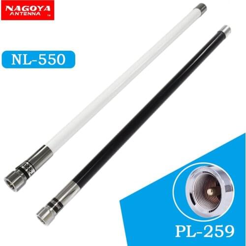 NAGOYA NL-550 VHF UHF 144/430MHz Dual Band 200W 3.0dBi High Gain Fiberglass Antenna NL550 for Mobile Station Car Radio NL 550