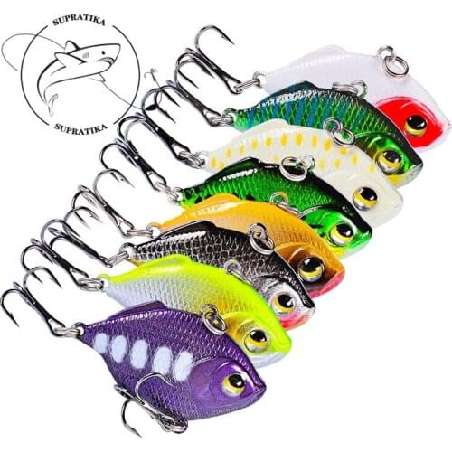 Artificial VIB Silica Gel Hard Bait 4.5cm/8.5g Anti-corrosion Sinking Bionic Bait Bass 8# 3D Simulation Eyes With Sharp Hook