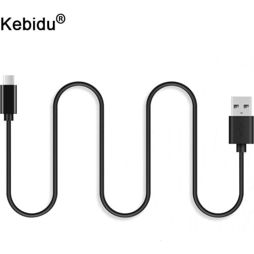 Kebidu 1M USB Type C Cable For Huawei P20 Pro Samsung Xiaomi Mobile Phone USBC Fast Charging Charger Cord USB-C Type-C Cable