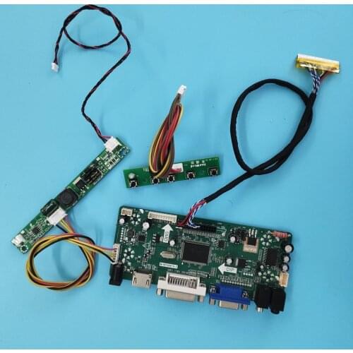 Kit for CLAA102NA0ACW M.NT68676 LED HDMI+DVI+VGA LVDS 1024x600 Audio Controller Board Display Screen Panel 30pin LCD Monitor