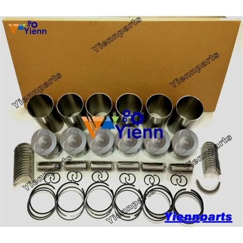 For Hino K13C K13CT Overhaul Rebuild Kit 12V Valves Full gasket Liner Piston Ring set Conrod Bearing set Diesel Engine Parts