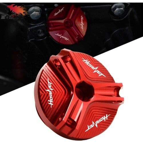 Red For HONDA Hornet 250 CB599 CB600 CB900F CB919 Motorcycle CNC Aluminum M20*2.5 Engine Oil Filler Cover Plug Cap Screw cover