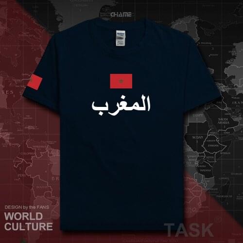 The Western Kingdom of Morocco Moroccan mens t shirts fashion 2017 nation team cotton t-shirt sporting clothing tees country MAR