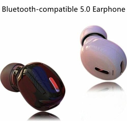 Mini Wireless Bluetooth-compatible 5.0 Earphone In Ear Sport With Mic Handsfree Headset Earbuds For All Phone Stereo Headphones