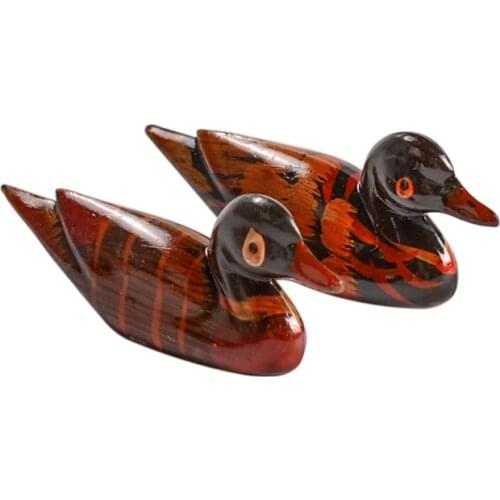 Fashion Vintage Resin Pair Of Mandarin Ducks Chopstick Holder For Home Decoration Feng Shui Craft Display Ornament Holiday Gift