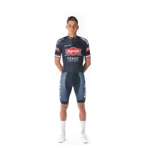 MENS CYCLING WEAR CYCLING JERSEY BODY SUIT SKINSUIT WITH POWER BAND 2020 ALPECIN FENIX TEAM BLUE GEL PAD SIZE XS-4XL