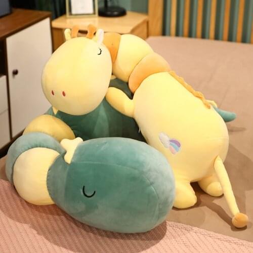 150CM Soft Animals Long Sleeping Pillow Stuffed Dinosaur Unicorn Crocodile Deer Cute Plush Toys Doll Sofa Bed Pillow Lovely Gift