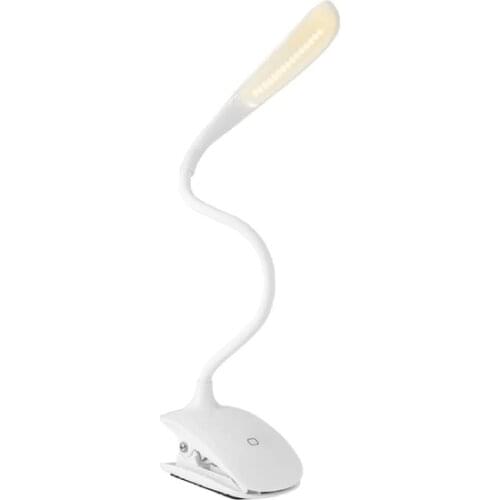 Modern New Wlue Rechargeable 3 Stage Touch 14 Led Reading light Flexible Table lamp Desk lamp