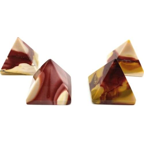 Drop Shipping 1PC Natural Moonkaite Pyramid Tower Quartz Crystal Healing Stone Chakra Home Decor Natural Stones and Crystals