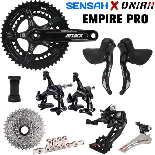 SENSAH EMPIRE + ONIRII Crank 2x12 Speed 24s Road BIKE Groupset Carbon Fiber Shifter Derailleurs Cassette for Bicycle Ultegra New