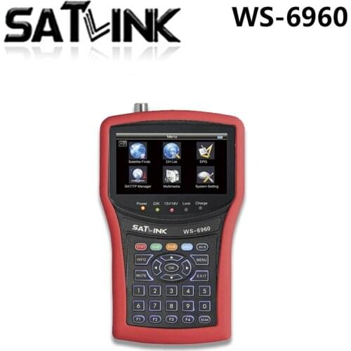 WS-6960 DVB-S DVB-S2 HD MPEG4 satlink 6960 Satellite Finder Meter ws6960 Free Shipping