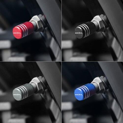 Car Styling Aluminum alloy Wheel Stem Covers Tire Valve Caps Decoration for Nissan Micra K11 K12 K13 K14