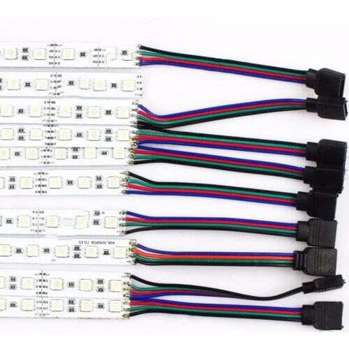 50pcs DC12V 36 leds 50cm 0.5m RGB SMD 5050 led hard luces strip bar light with Aluminium shell kitchen, Free Shipping