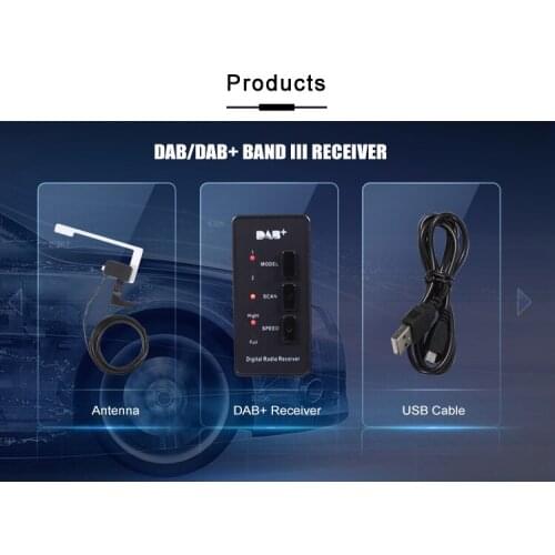 Ezonetronics Portable DAB Adapter Digital Fm Radio Receiver for Audi BMW Benz Volvo Ford Peugeot Citroen Volkswagen Skoda Honda Toyota