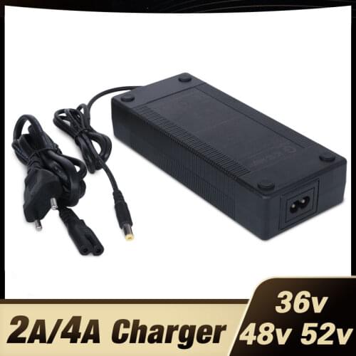 36V 42V 48V 54.6V 52V 58.8V 2A Lithium battery charger li-ion battery pack charger for ebike electric bike DC XLR RCA