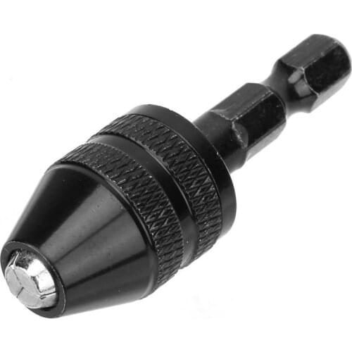 0.3-3.6mm Keyless Drill Chuck Electric Drill Bits Adapter Motor Shaft Mini Chuck 1/4" Hex Shank Quick Change Adapter Converter