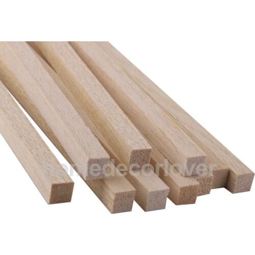 10 Square Wooden Stick Dowel Sweet Tree Kit Making Trunk Pole Hobby Craft 8"
