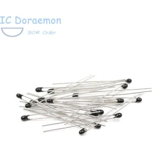 10pcs 3950K NTC 1K 2K 2.2K 3.3K 4.7K 5K 6.8K 10K 20K 47K MF52AT Thermistor Thermal Resistor 5% 68K 100k 500K MF52A Black Head