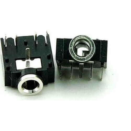 100PCS/Lot 3F07 3.5mm Stereo Audio Socket/Jack Connector two channel 5Pin