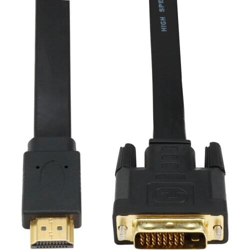 HDMI to DVI Cable HDMI DVI-D 24+1 pin Adapter 1080p DVI D Male to HDMI Male Converter Cable for HDTV DVD Projector 2m High Speed