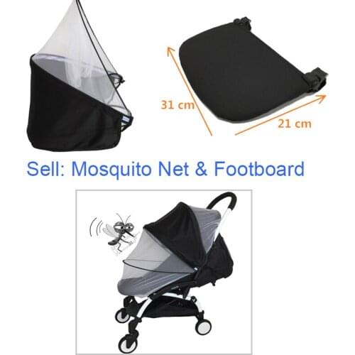 2pcs/set Baby Stroller Accessories Mosquito Net Seat Extend Board Sunshade Footboard for Babyzen Yoyo Yoya Vovo Yuyu