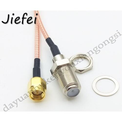 20-100pcs 15cm 20cm 30cm 50cm SMA male to F female pigitail adapter RG316 cable RF Connector