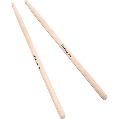 Lightweight wood color drum sticks musical aparts Maple 5A Size Maple Wood Drumsticks Stick for Drum Easy To Use