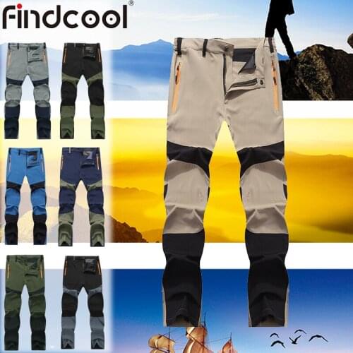 Findcool Hiking Pants Outdoor Sports Pnats Quick Dry Waterproof Windproof Trousers