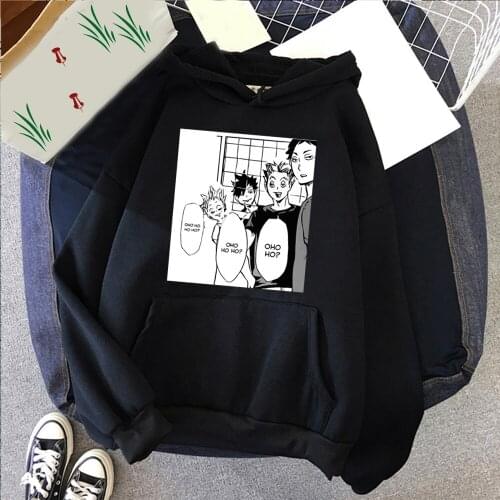 Haikyuu Hoodies Men Kuroo Anime Bokuto Manga Shoyo Volleyball Creative Hoodie Male Streetwear Sweatshirt