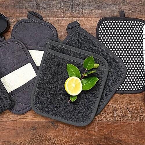 Hot Style Baking Gloves Ironing Microwave Oven Oven Gloves Looped Cloth Insulation Pad Gloves Sold Well Across The Border