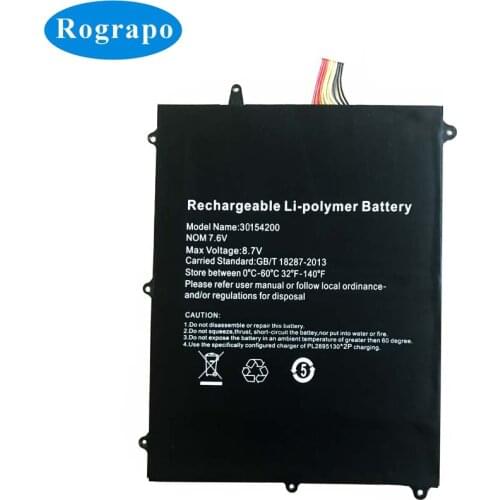 New 7.6V 5000mAh 31154200 Laptop Battery For Teclast F6 Pro F6Pro / Viadimira Nazora 19C With 10-wire plug