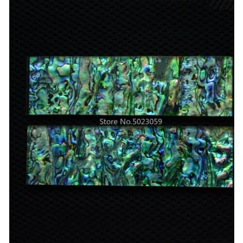 1 Piece DIY Knife Making Scarce Natural New Zealand Black Abalone Shell Paper Knife Handle Produce Material 140X40X6MM