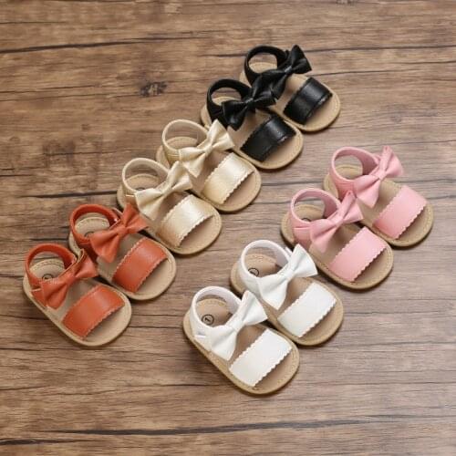 Baby First Walkers Baby 0-18 months Girl Slippers Toddler Kids Nursery School Summer New Leather Shoes