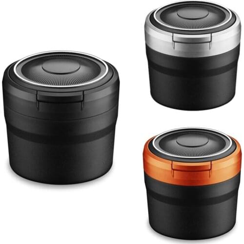 Portable Ashtray with LED Light Auto Moke Cup Holder Ash Tray for Car Smokeless Ashtrays Car Accessories