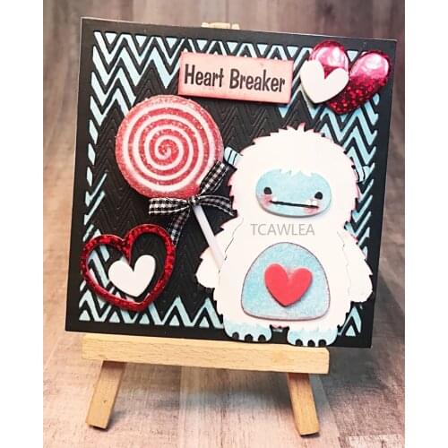 New Snow Monster Cutting Dies Cut Die Mold Animal Decoration Scrapbook Paper Craft Knife Mould Blade Punch Stencils