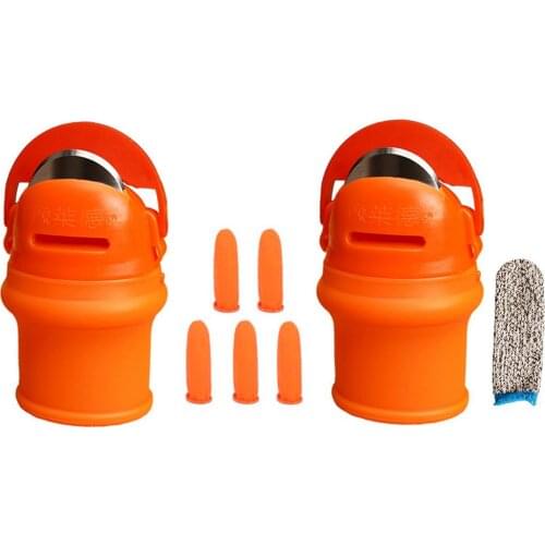 Garden Thumb Cutter Harvesting Plant Picker Fruit Vegetable Picking Separator Finger Tools With Anti-Cutting Finger Sleeve